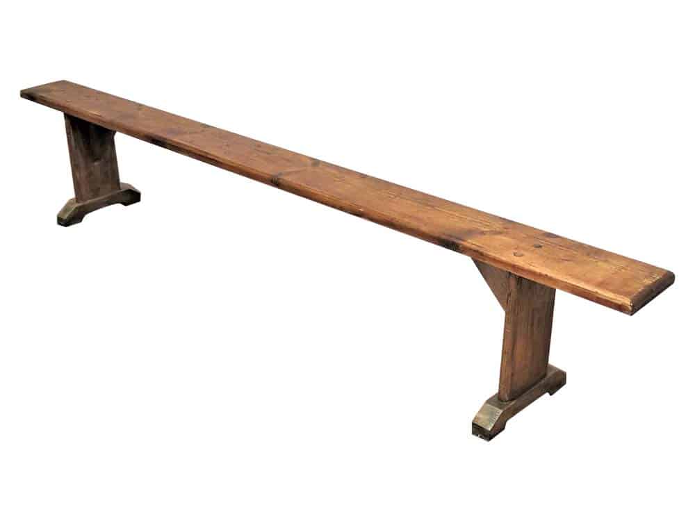 Vintage Wooden Bench for Hire Scotland