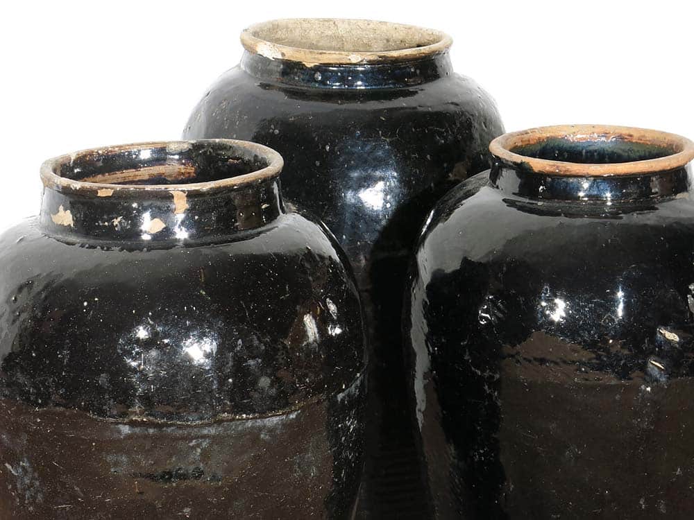 Antique Glazed Pots for Hire