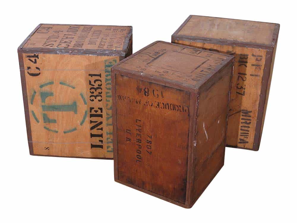 Old Tea Chests for Hire