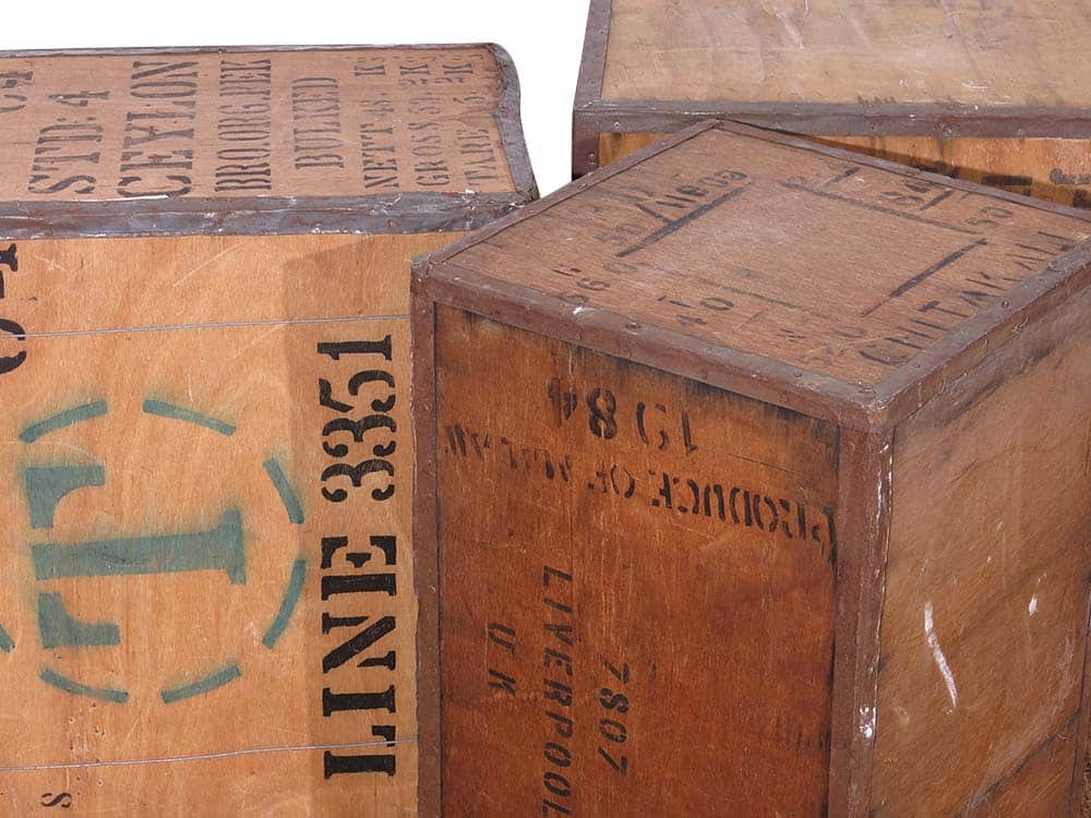 Old Tea Chests for Hire