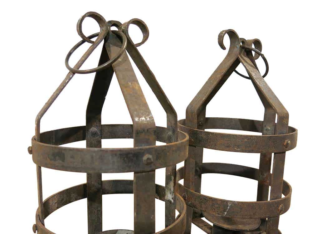 Rusty Metal Candle Holders for Hire