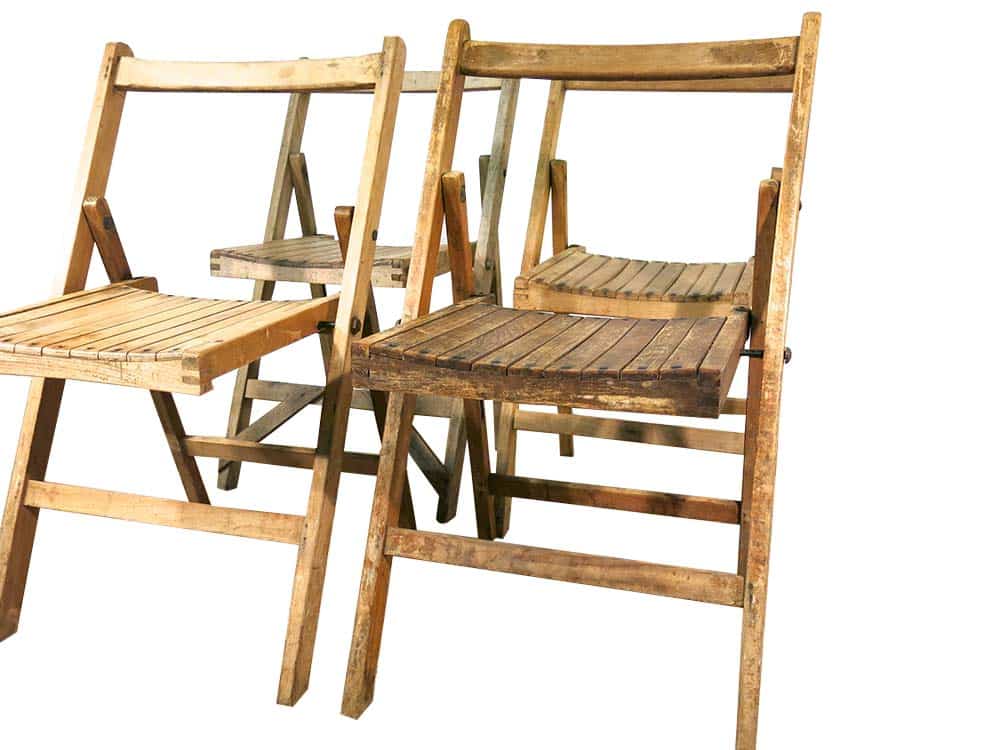 Vintage Wooden Folding Chair for Hire