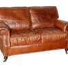 Vintage Brown Leather Sofa Hire London, South East