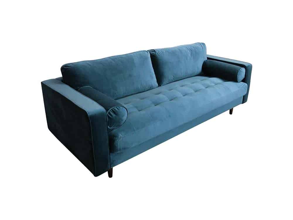 Petrol Blue sofa for Hire Edinburgh, Scotland