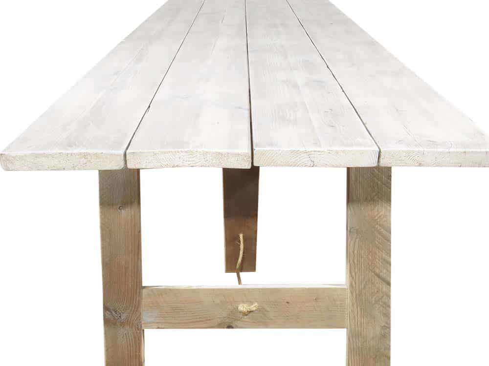 Whitewashed Trestle Tables for Hire