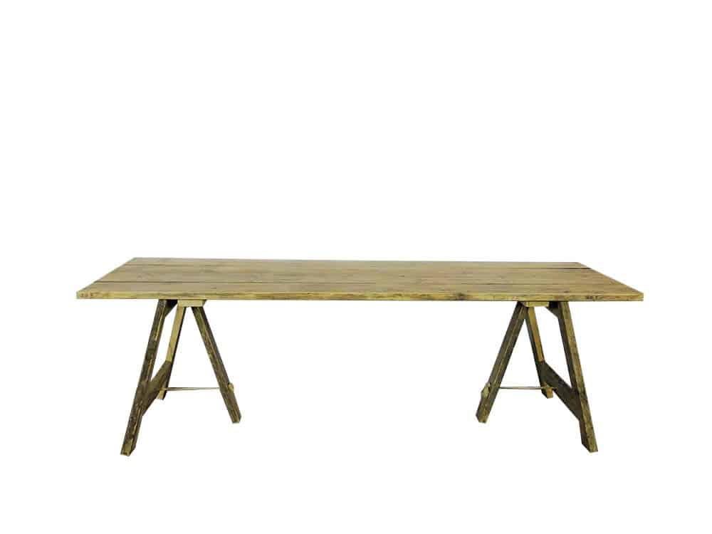 Vintage Trestle Table for Hire Scotland