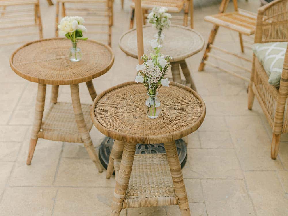 Cane Table for Hire