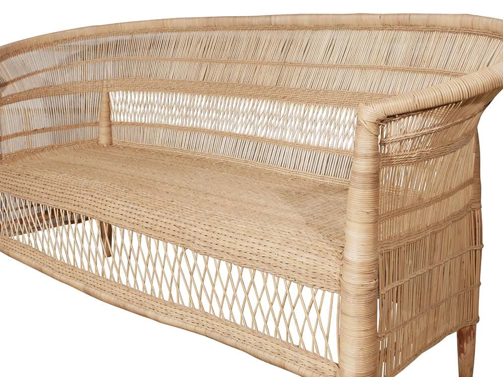 Rustic Cane Sofa for Hire Devon, South West