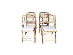 Bamboo Folding Chair Hire for Weddings Devon, Somerset, South West