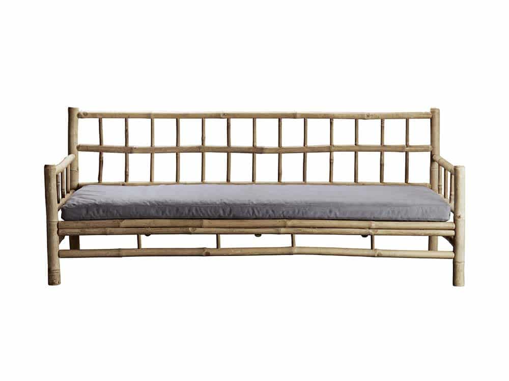 Grey Bamboo Sofa for Hire
