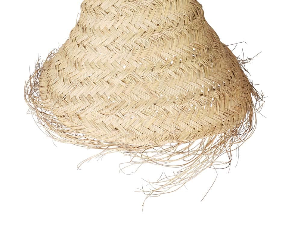 Conical Seagrass Lampshade for hire