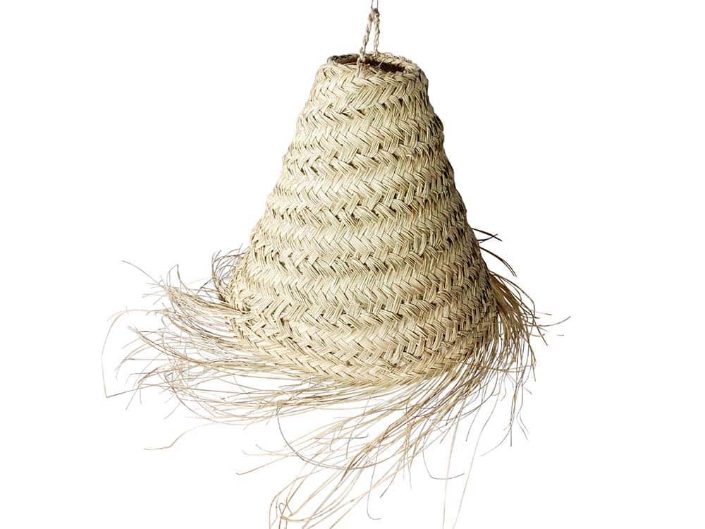 Conical Seagrass Lampshade for hire