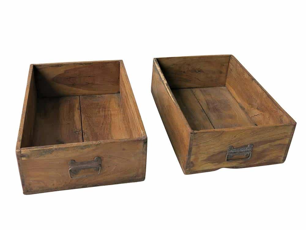 Vintage Wooden Boxes for Hire