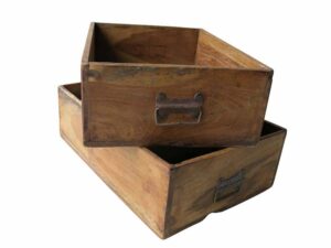 Vintage Wooden Boxes for Hire