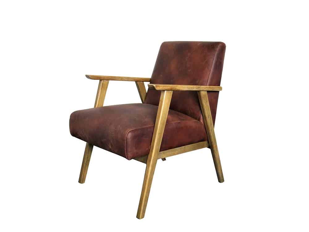 Danish Leather Armchair for Hire