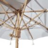 Waikiki 2 a White Linen Parasol for Hire