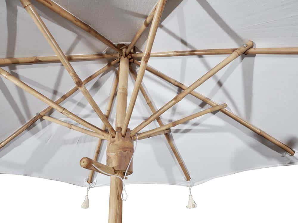 White Linen Parasol for Hire