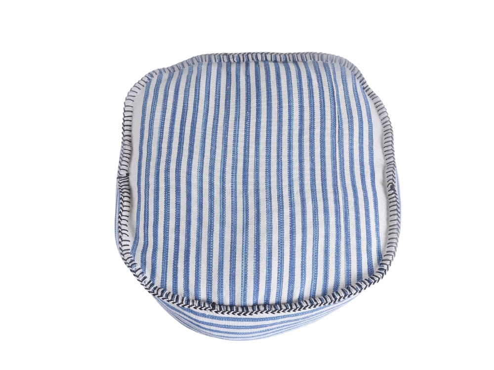 Stripe Pouf for Hire