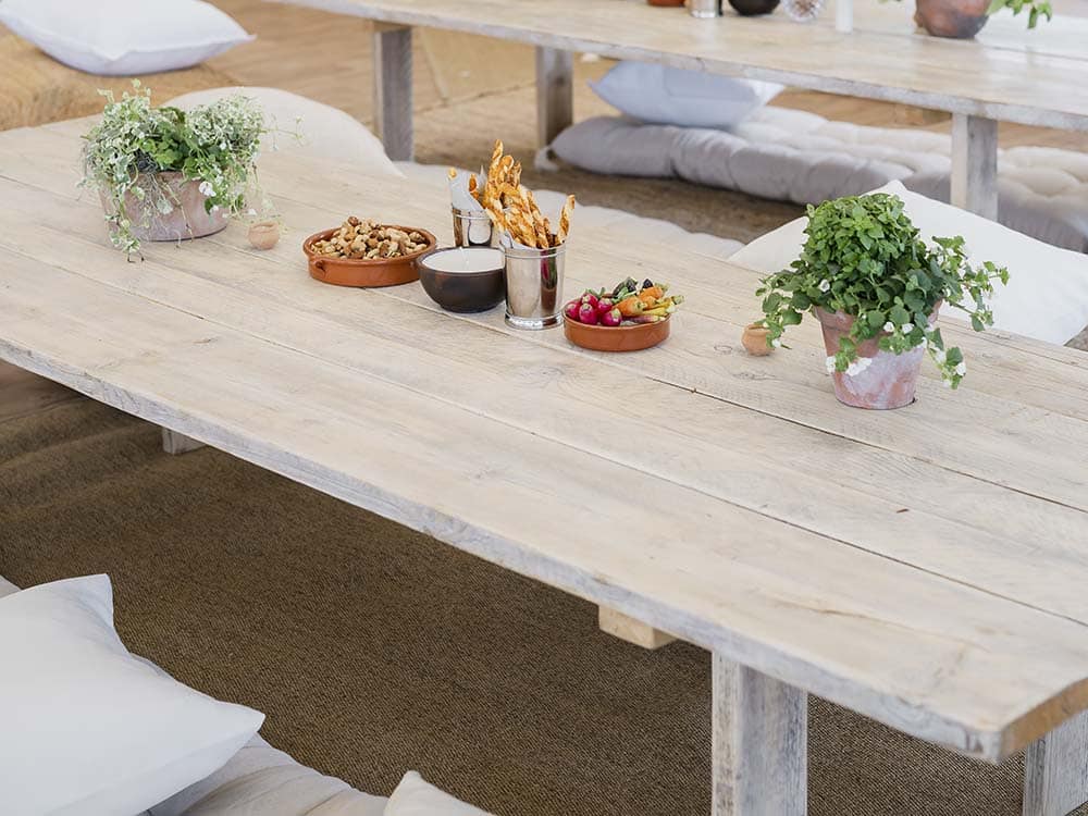 Low Dining Tables for Hire