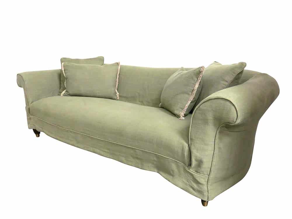 Green Linen Sofa Hire