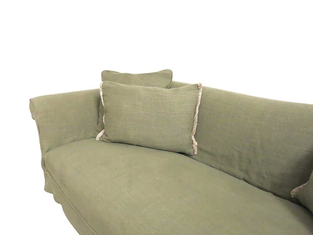 Green Linen Sofa Hire