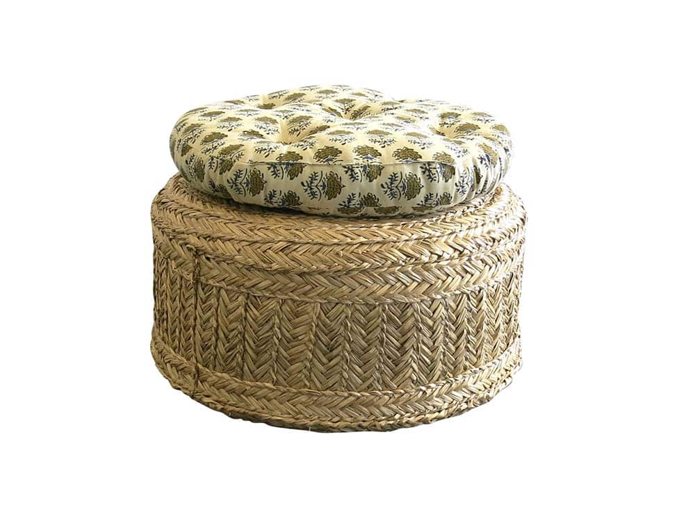 Seagrass Floor Pouf Hire