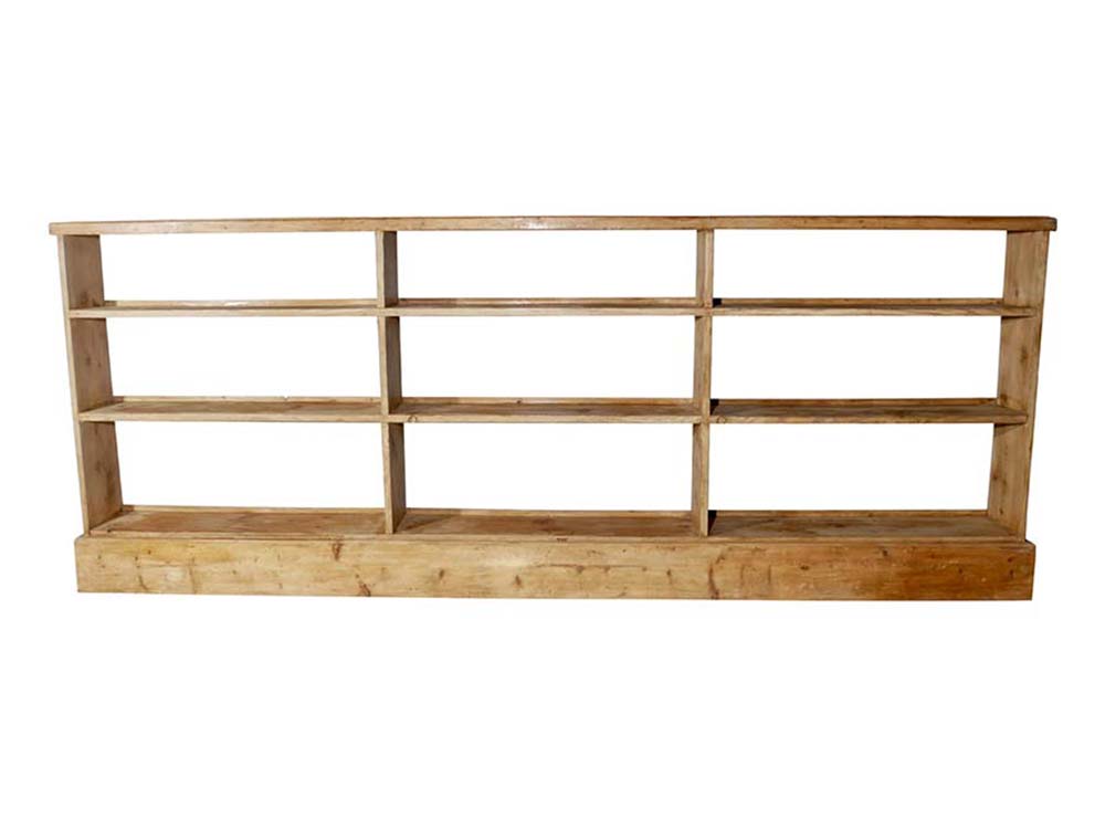 Antique Pine Shelving for hire