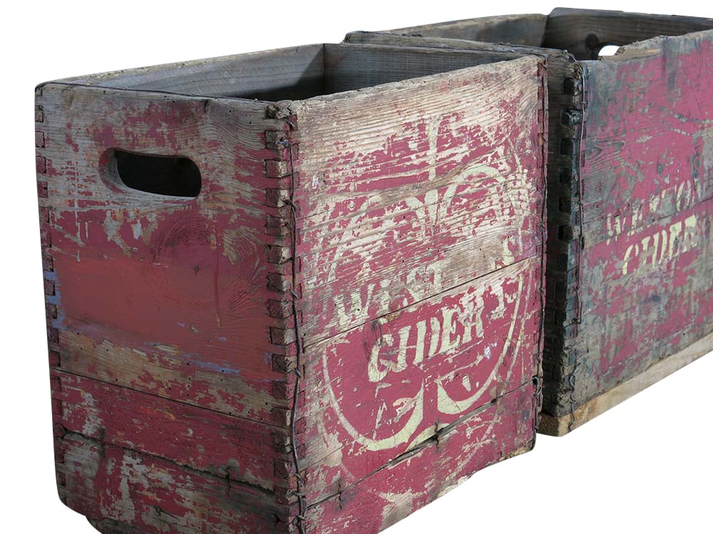 Vintage Cider Crates for Hire