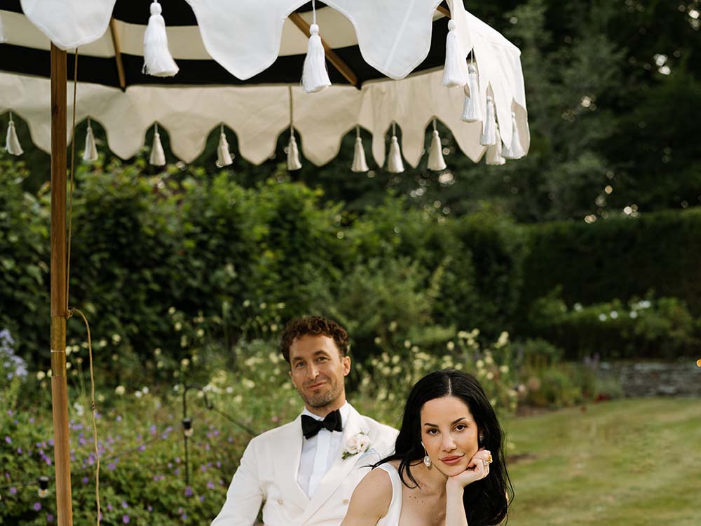 White Parasol for Hire