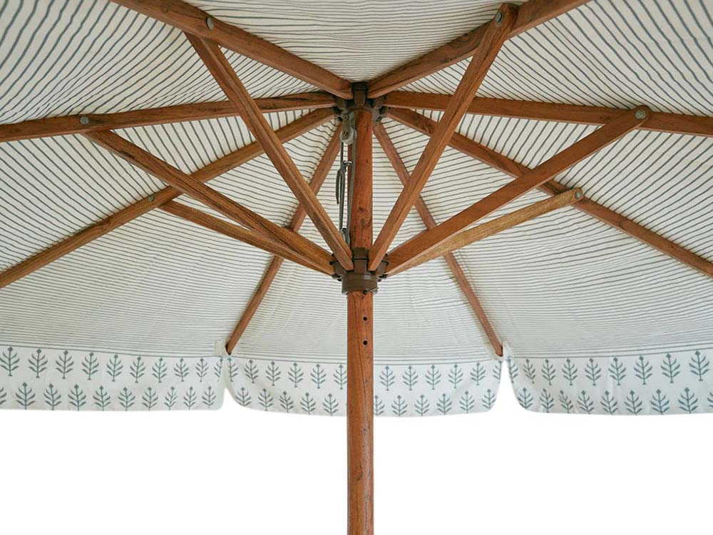Block Print Parasol Hire