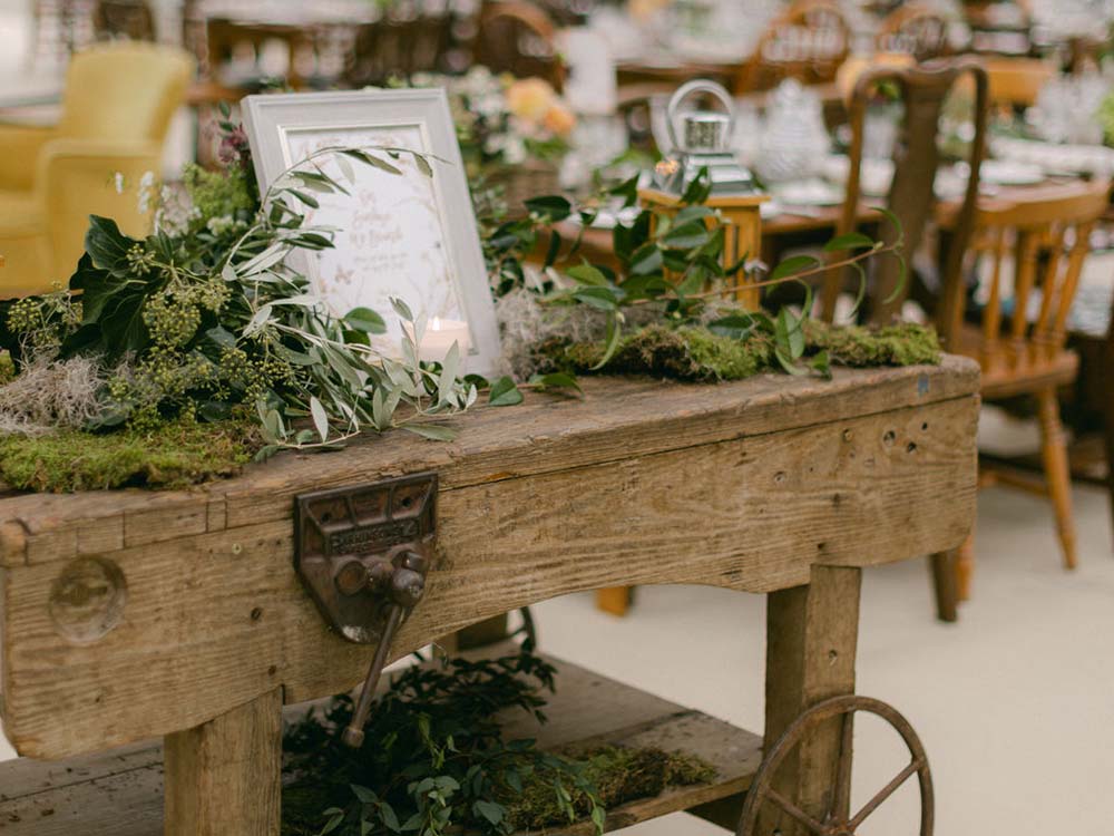 Vintage Wooden Workbench for Hire