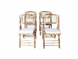 Bamboo Folding Chairs Hire for Weddings