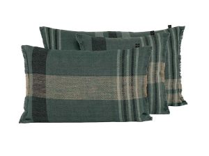 Washed Linen Plaid Cushions for Hire