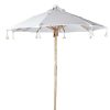 Waikiki 1 a c White Linen Parasol for Hire