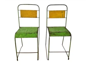 Vintage Metal Chairs for Hire