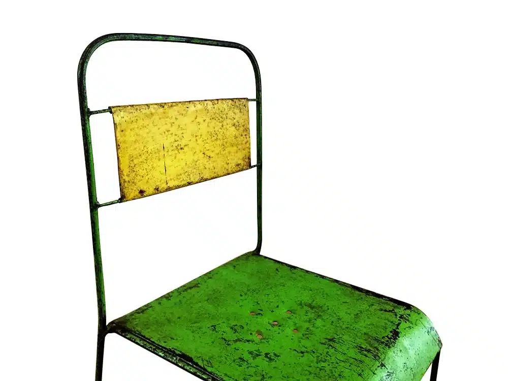 Vintage Metal Chairs for Hire