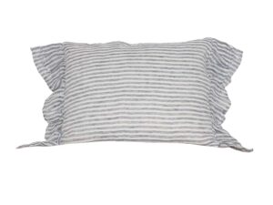 Navy & White Stripe Linen Cushions for Hire