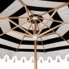 White and Black Parasol for Hire